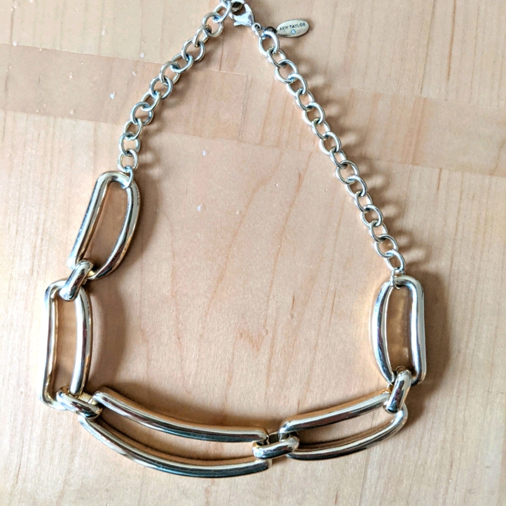 Ann Taylor Gold Statement Necklace
